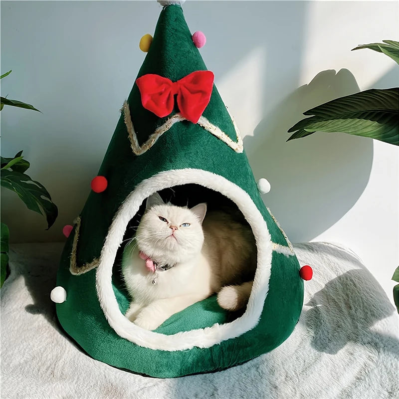 Christmas Bed Warm Cat House, Dog Habitat