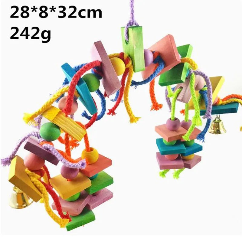 Parrot Grinding Swing Station String Toy