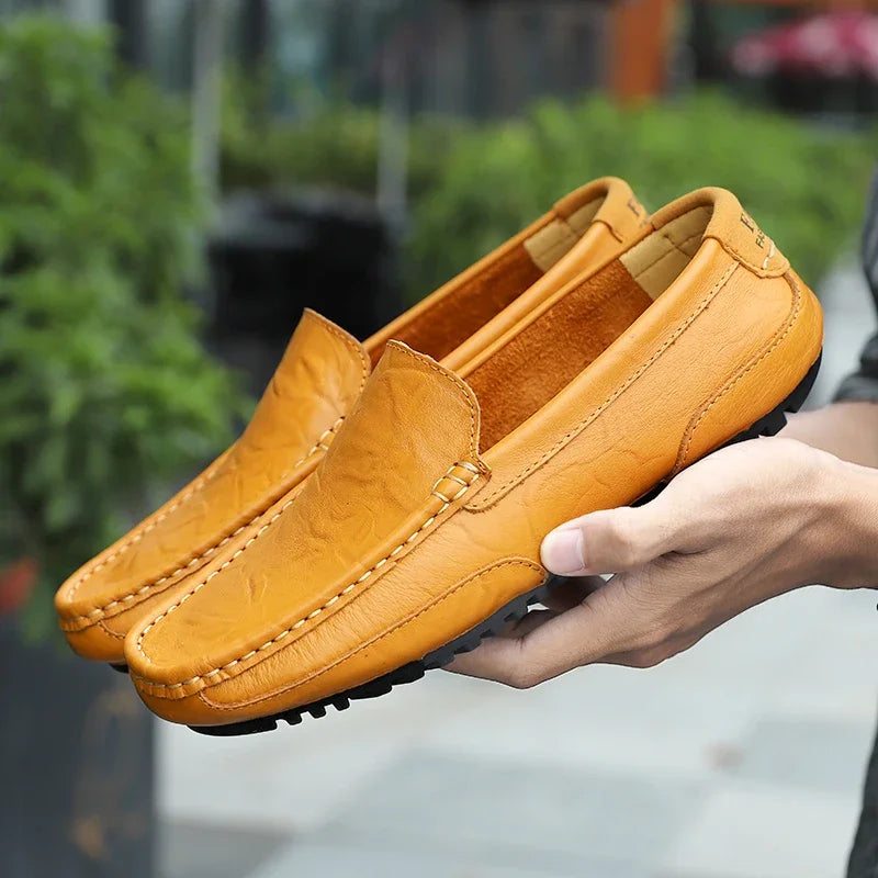 Genuine Leather Breathable Moccasins Loafers