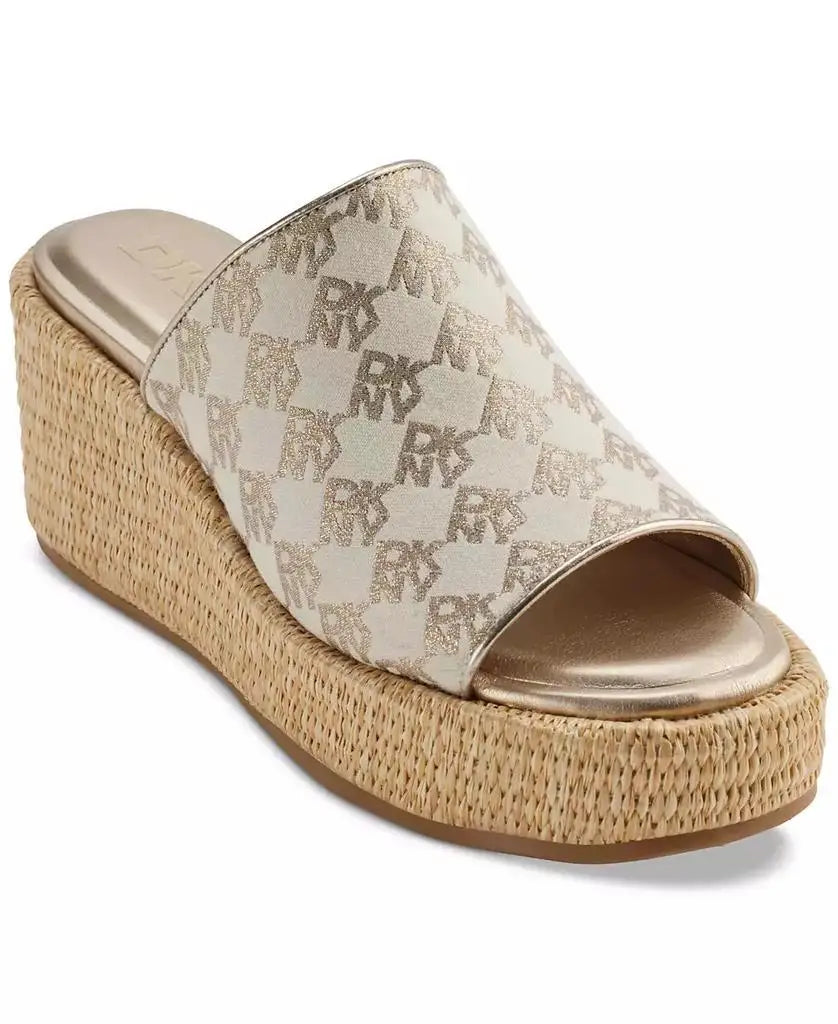 DKNY Women's Conrad Slip-On Wedge Sandals