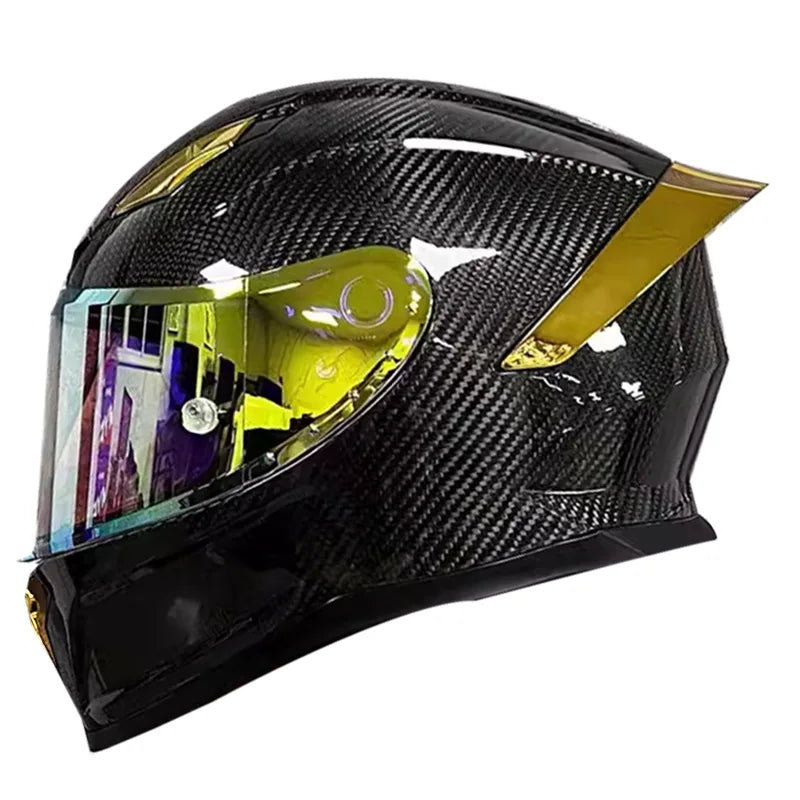 Full Face Helmet Carbon Fiber 3K Wear-Resistant