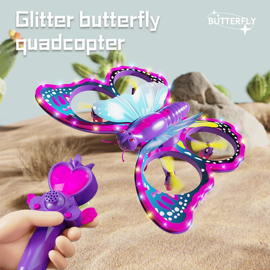 V40 Glitter Butterfly Remote Control 2.4GHz Gravity Sensing Mini Drone