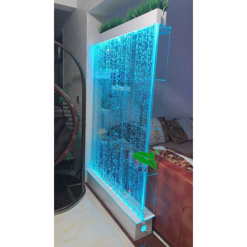 LED Glowing Water Bubble Wall Acrylic Bar