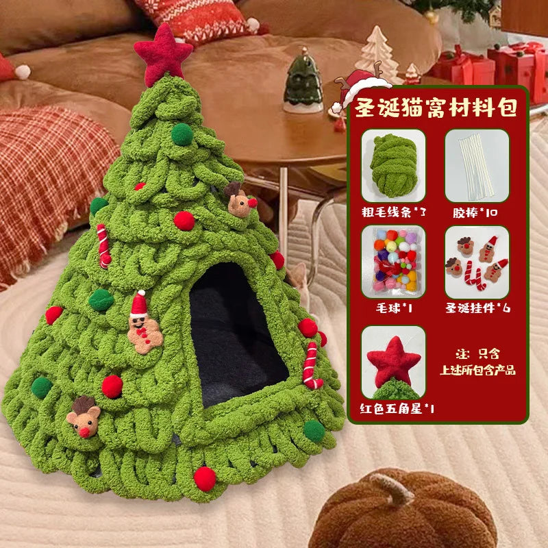 Christmas Tree Bed DIY Yarn Tools Package Homemade