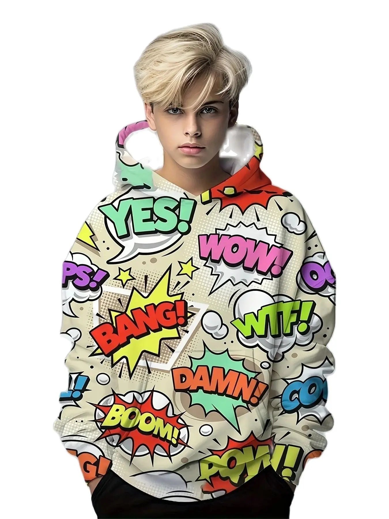 Hoodies Creative 3D Art Graffiti Sweatshirt