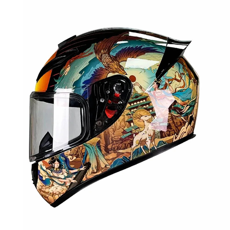 Motorcycle Helmet Safe All Seasons Full Helmet
