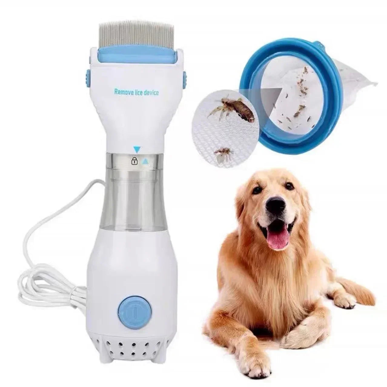 Electric Lice Flea Removal Brush for Cats Dogs