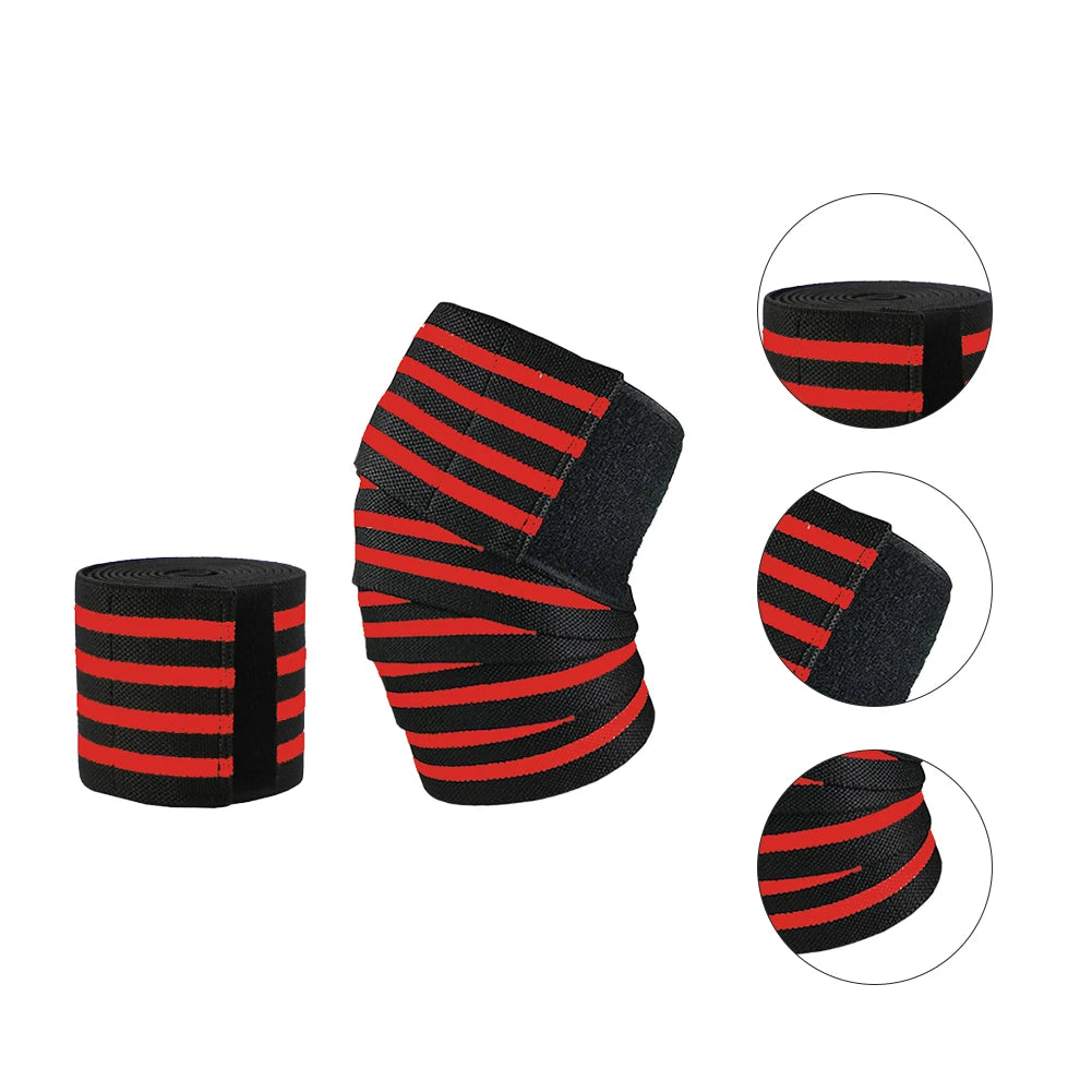 Gym Weight Lifting Leg Knee Compression Training Wraps