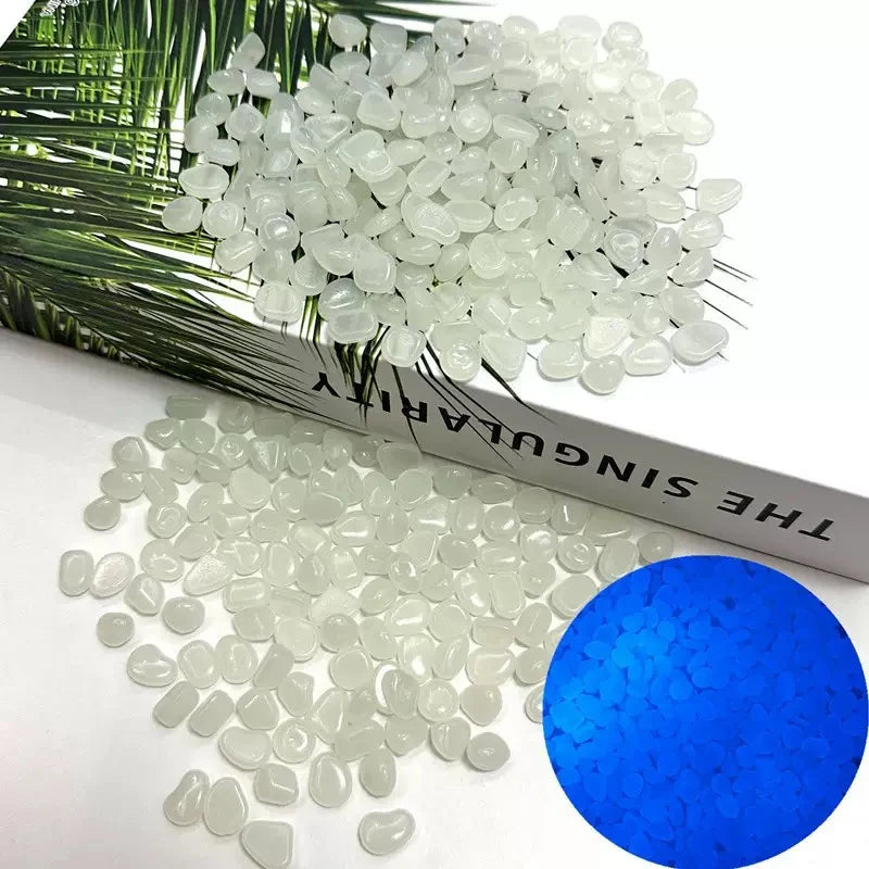 100-500pcs Reusable Luminous Stones for Garden