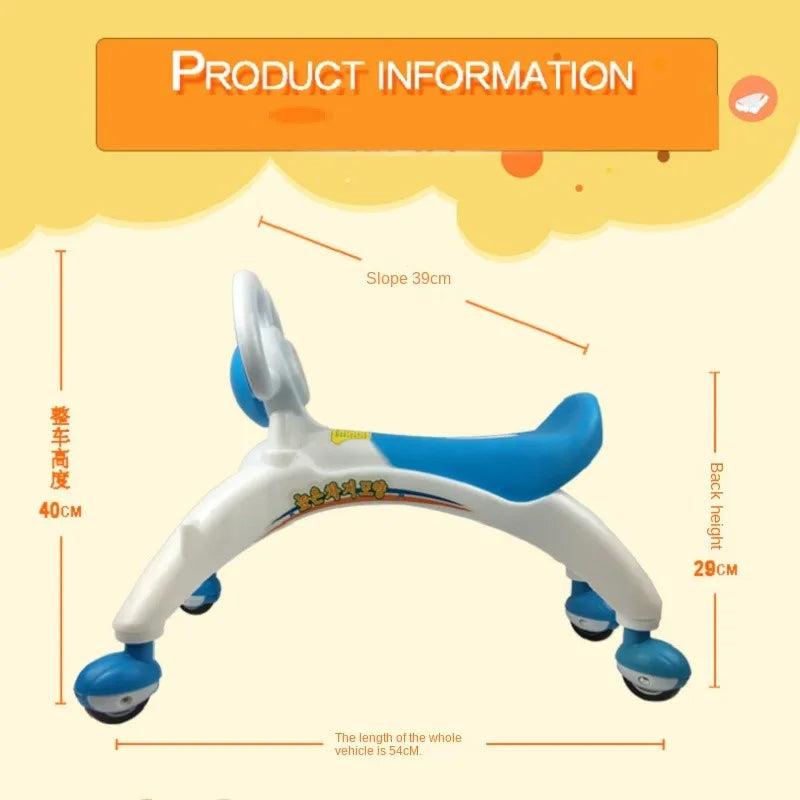 Children's Roller Coaster Twist Bike Toddler Scooter