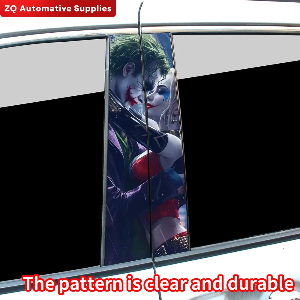 Joker Waterproof Car Door Pillar Vinyl Decals