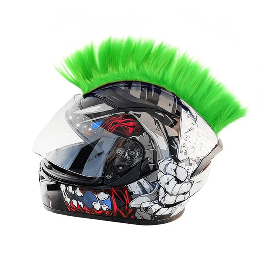 Punk Mohawk Synthetic Wigs Helmet Decoration