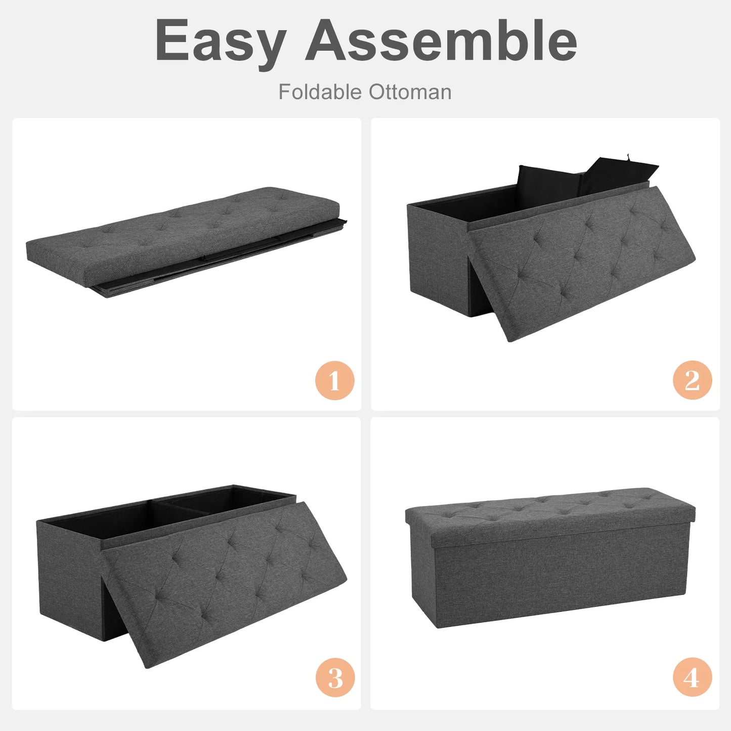 Storage Stool Hidden Storage