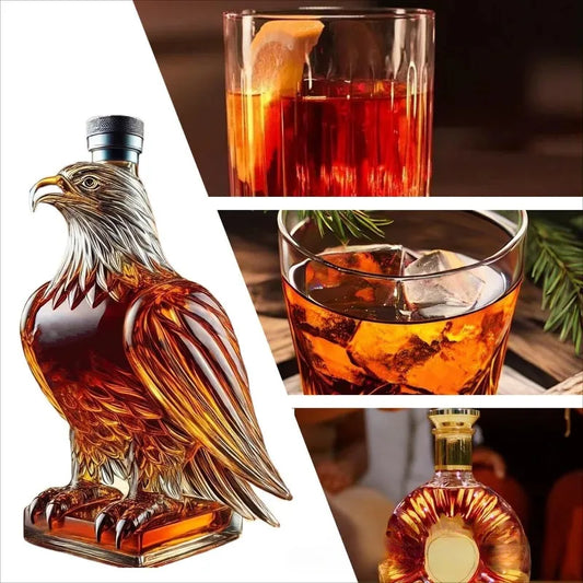 300ml Eagle Shape Whiskey Decanter Borosilicate Glass
