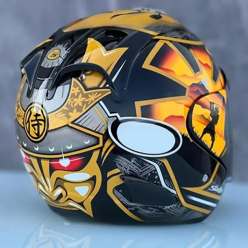 Men and Women Motorcycle Pedrosa Samurai Half Helmet