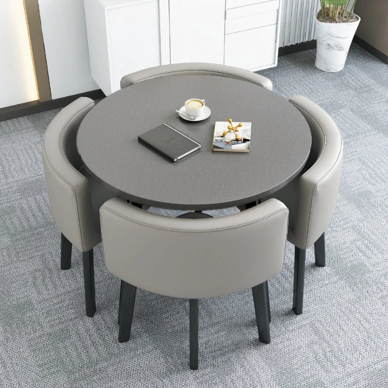 Dining Table and Chair combo Set 4 Chairs Extendable