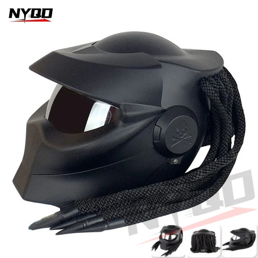 Blood Warrior Motorcycle Braid Predator Helmet