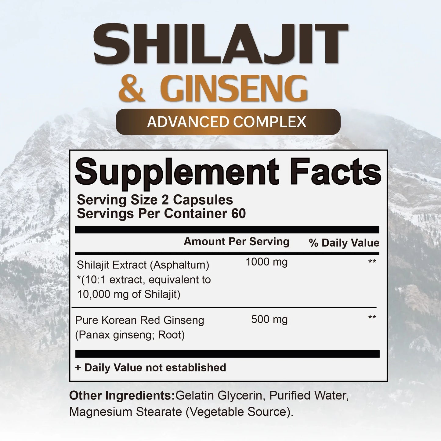 Shilajit & Ginseng Supplement