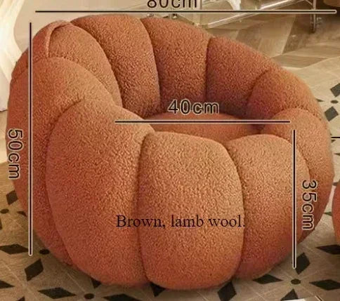 Pumpkin Lazy Single Tatami Sofa Chair