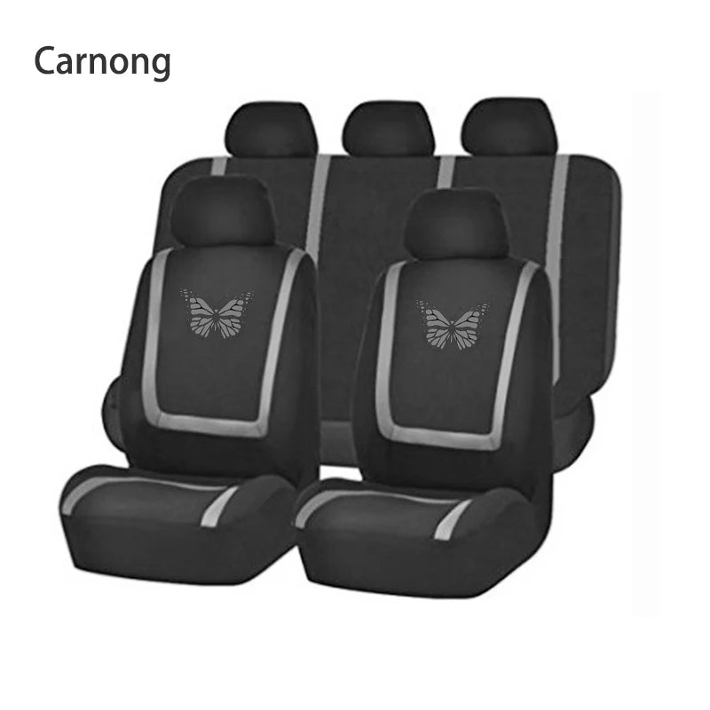 Carnong Covers Car Seats Protector Driver Universal Cute Butterfly Soft Comfortable Duster Vechile Auto Interior Pet Accessories