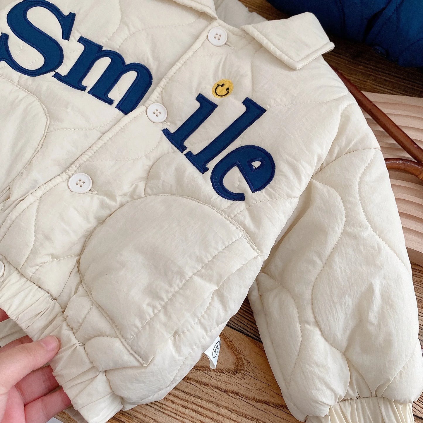 Winter Children's Clothing Smile Jacket Tops 0-6Yrs