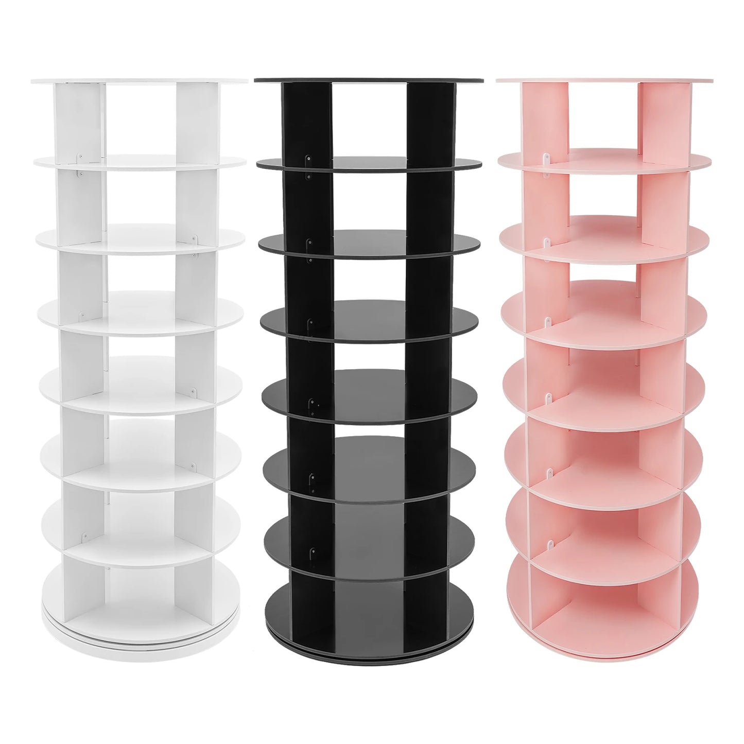 Center Hollow 360° Revolving Shoe Storage Organizer