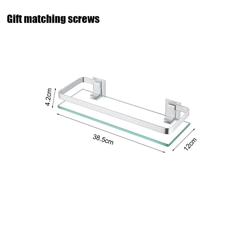 Glass Shelf Storage Shower Organizer