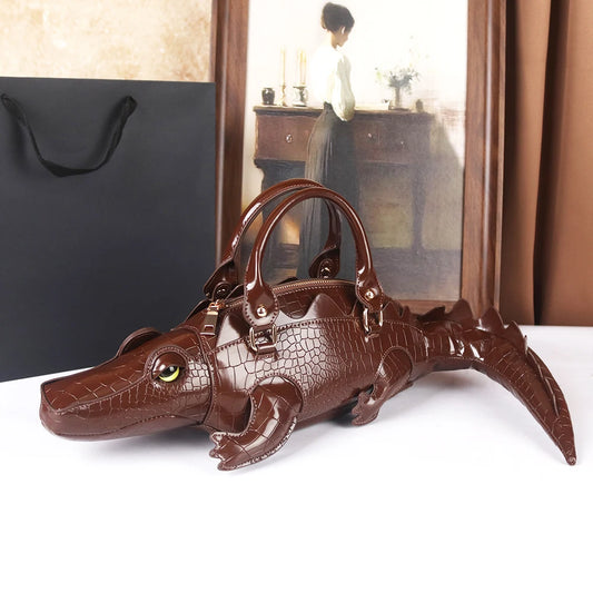 Creative Three-Dimensional Crocodile Bag