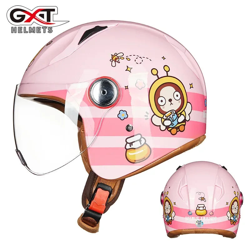 Child Cute Cartoon Motorcycle Helmet