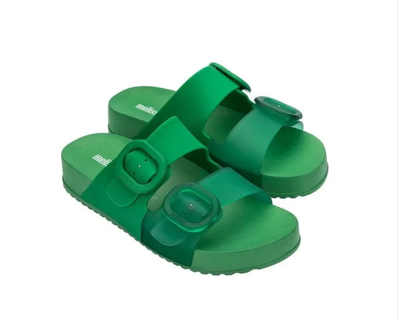 Wide Face Cool Open Toe Jelly Shoes