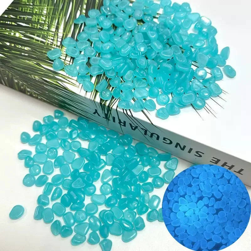 100-500pcs Reusable Luminous Stones for Garden