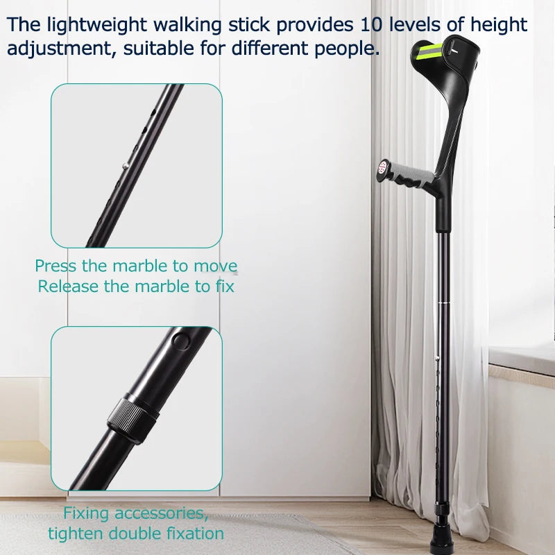 Adult Forearm Crutches (Pair) Walking Aids