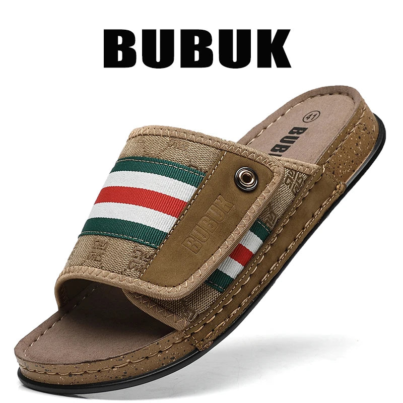 Men's Slides Adjustable Velcro, Stylish, Breathable