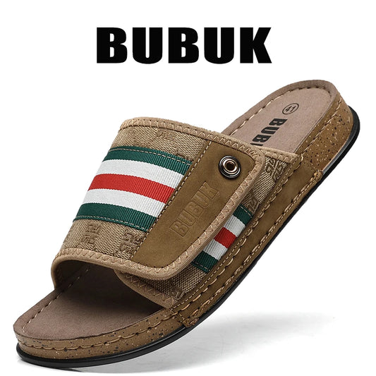 Men's Slides Adjustable Velcro, Stylish, Breathable