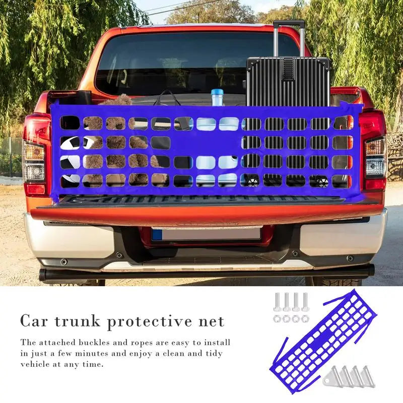 Car Trunk Cargo Net Heavy Duty Stretchable Nylon Mesh