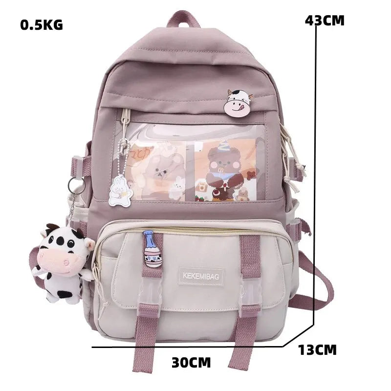 Waterproof Multi-pocket Laptop Backpack Book Bag