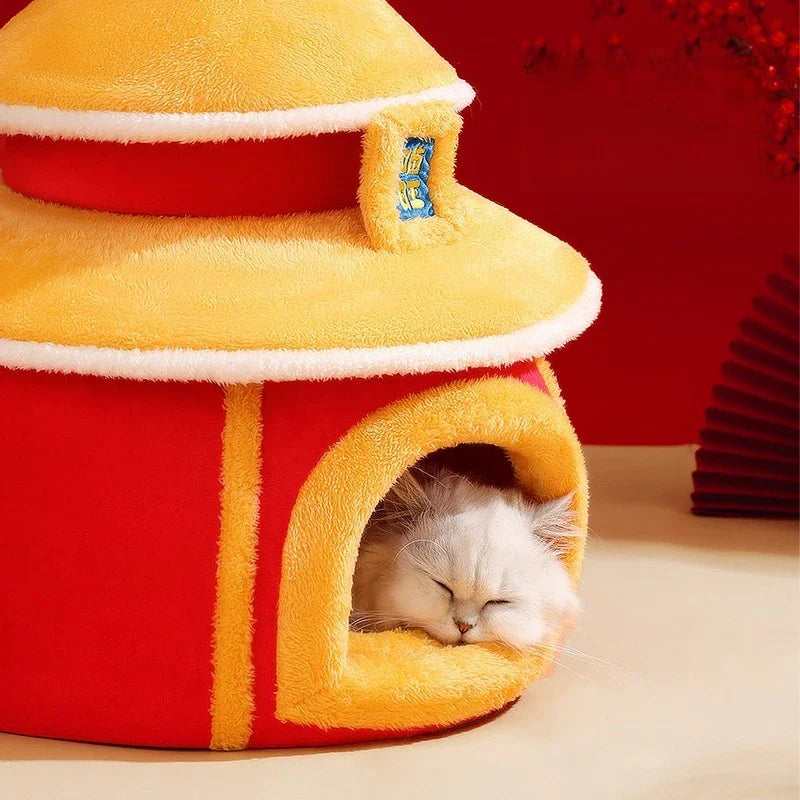 Palace Bed House Fall Winter Deep Sleep Plush