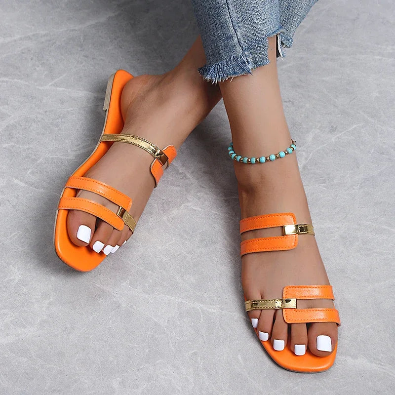 Open-toe Women Slippers Slingback Sandals