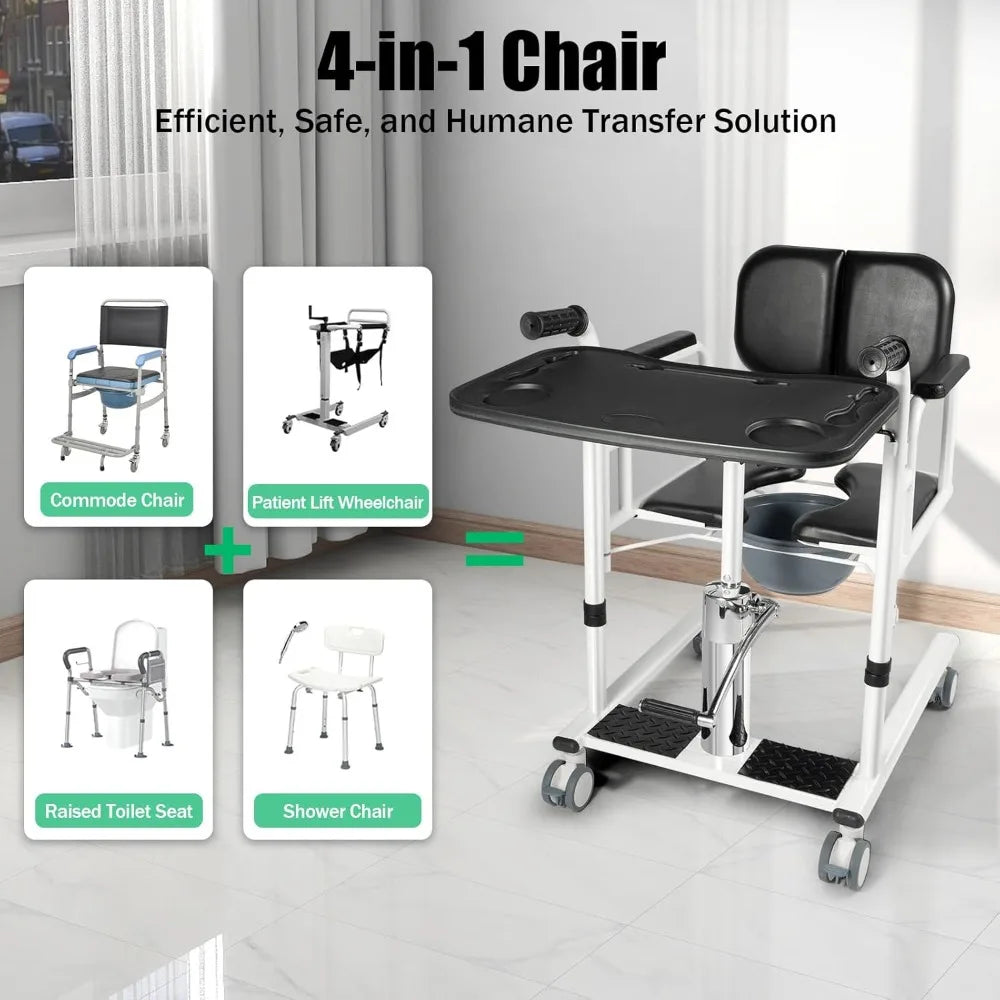 Hydraulic Patient Lift Nursing Chair 4 in 1