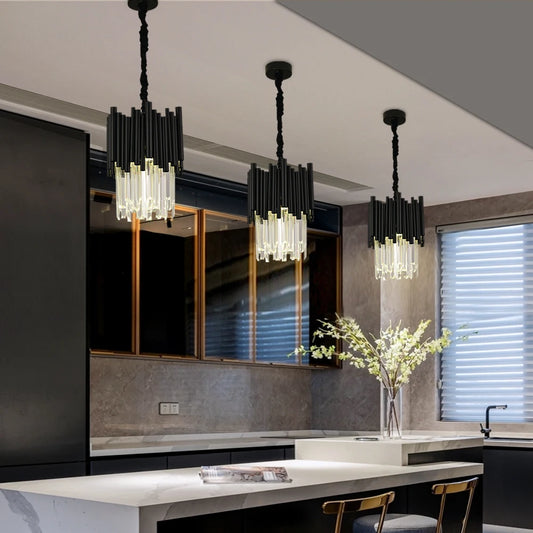 Black Creative Pendant Lights For Dining Room Kitchen Island