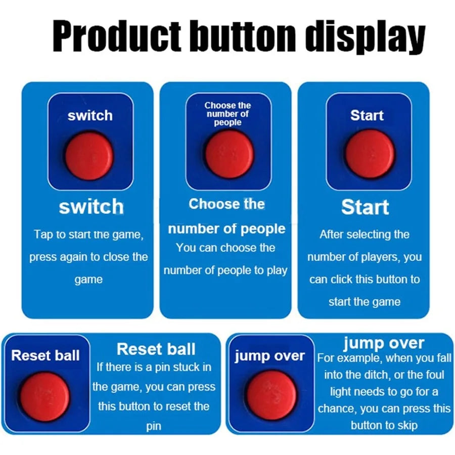 Electronic Bowling Alley Game with Automatic Reset