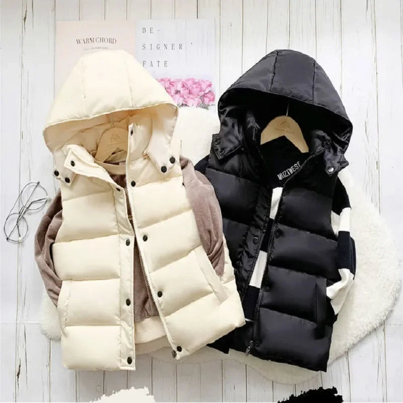 3-12Y Winter Warm Sleeveless Jacket