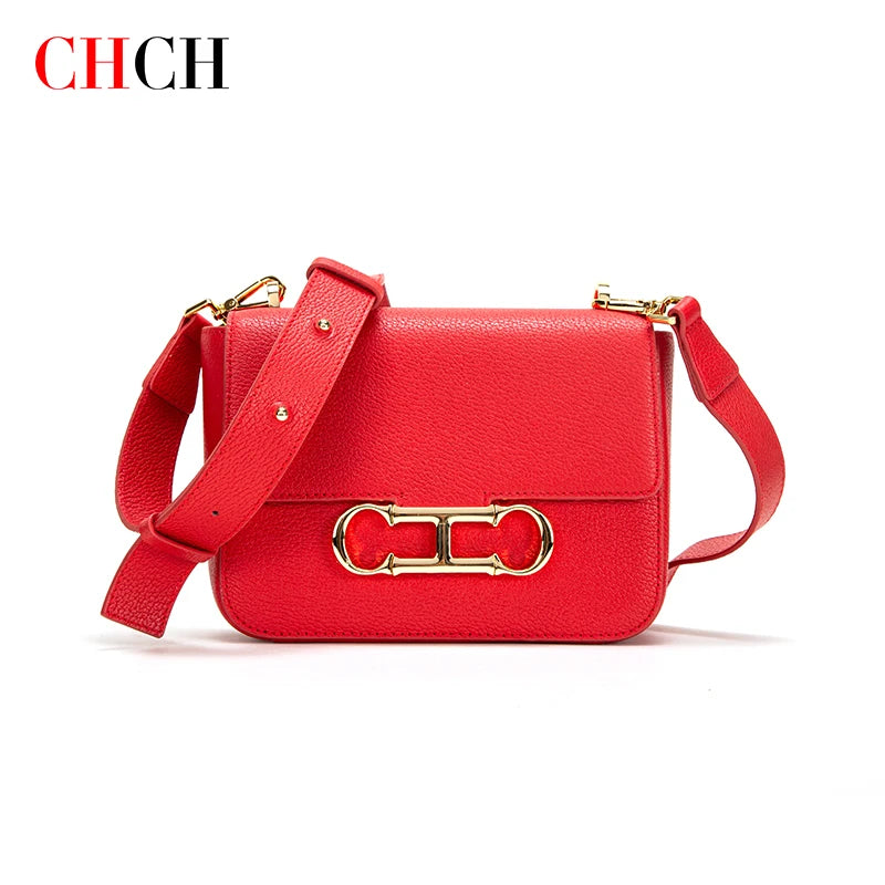 CHCH Classic solid color style crossbody bag