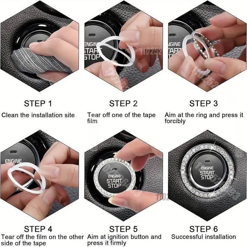 Set 27 Piece Women Bling Universal Fit Steering Cover Shiny License Frame Phone Holder Coasters Tools