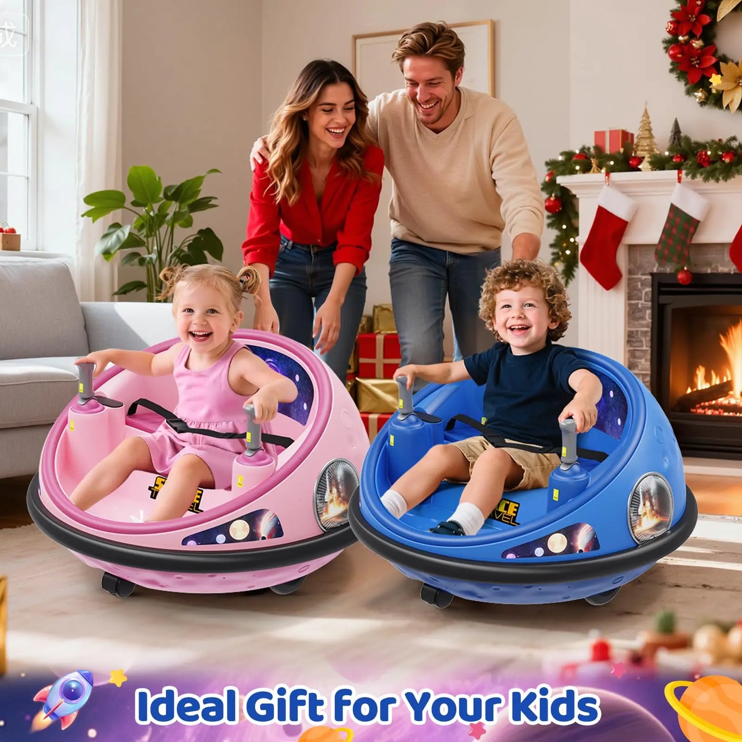360° Spinning Kids Electric Bumper Car with Remote