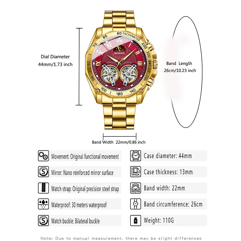 Decorative Military Waterproof Men's Wristwatch