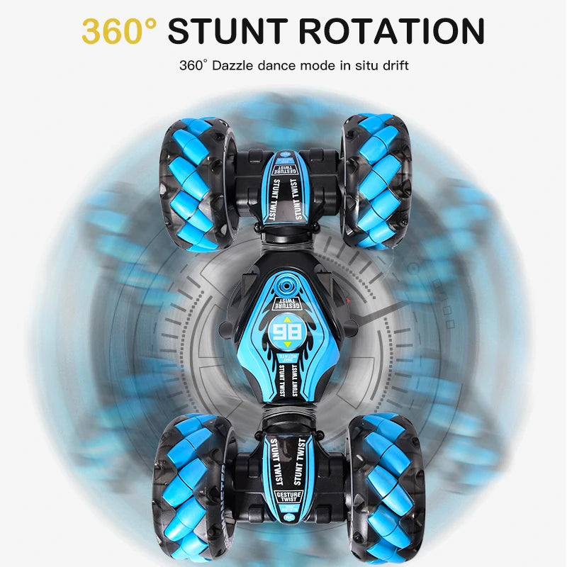 4WD RC Gesture Induction Music Light Stunt Remote Control Car