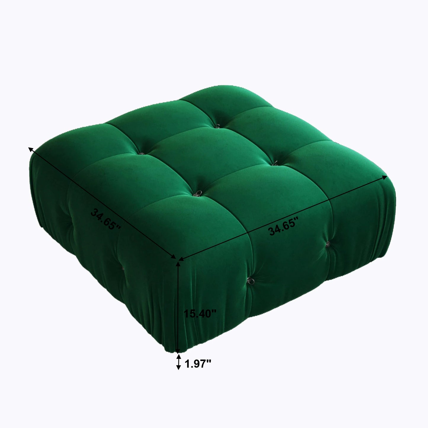 104" Modular Sectional Sofas Luxury Modern Velvet 4-Seat