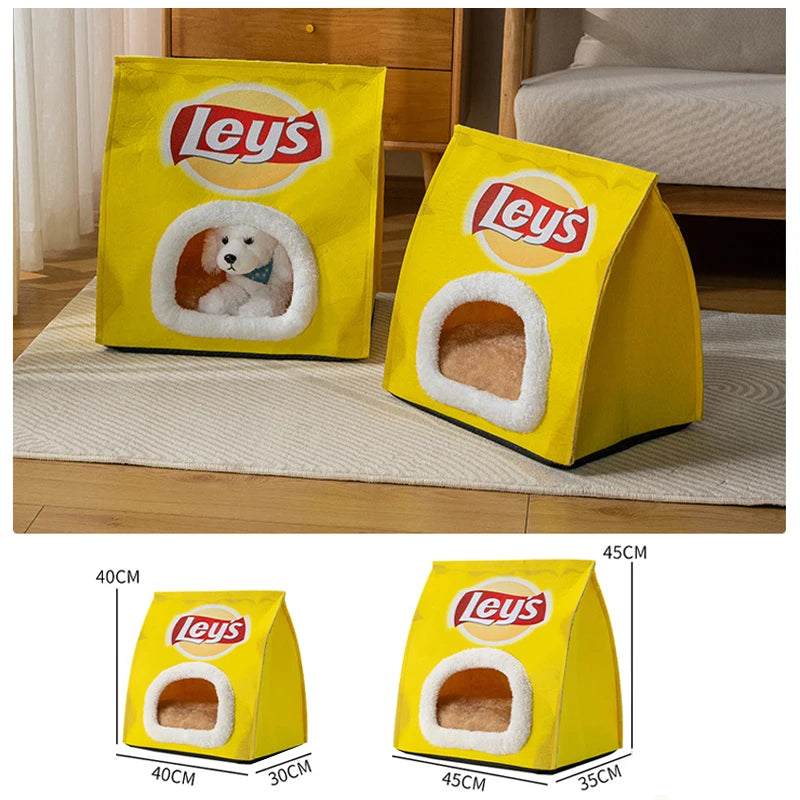 New Creative Potato Chip Bag Sleeping Bed