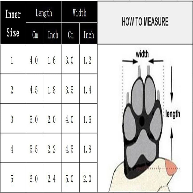 Super Warm Leather 4 Pcs/set Winter Pet Shoes